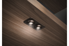 Led focus double carré 24V 1.8W noir 